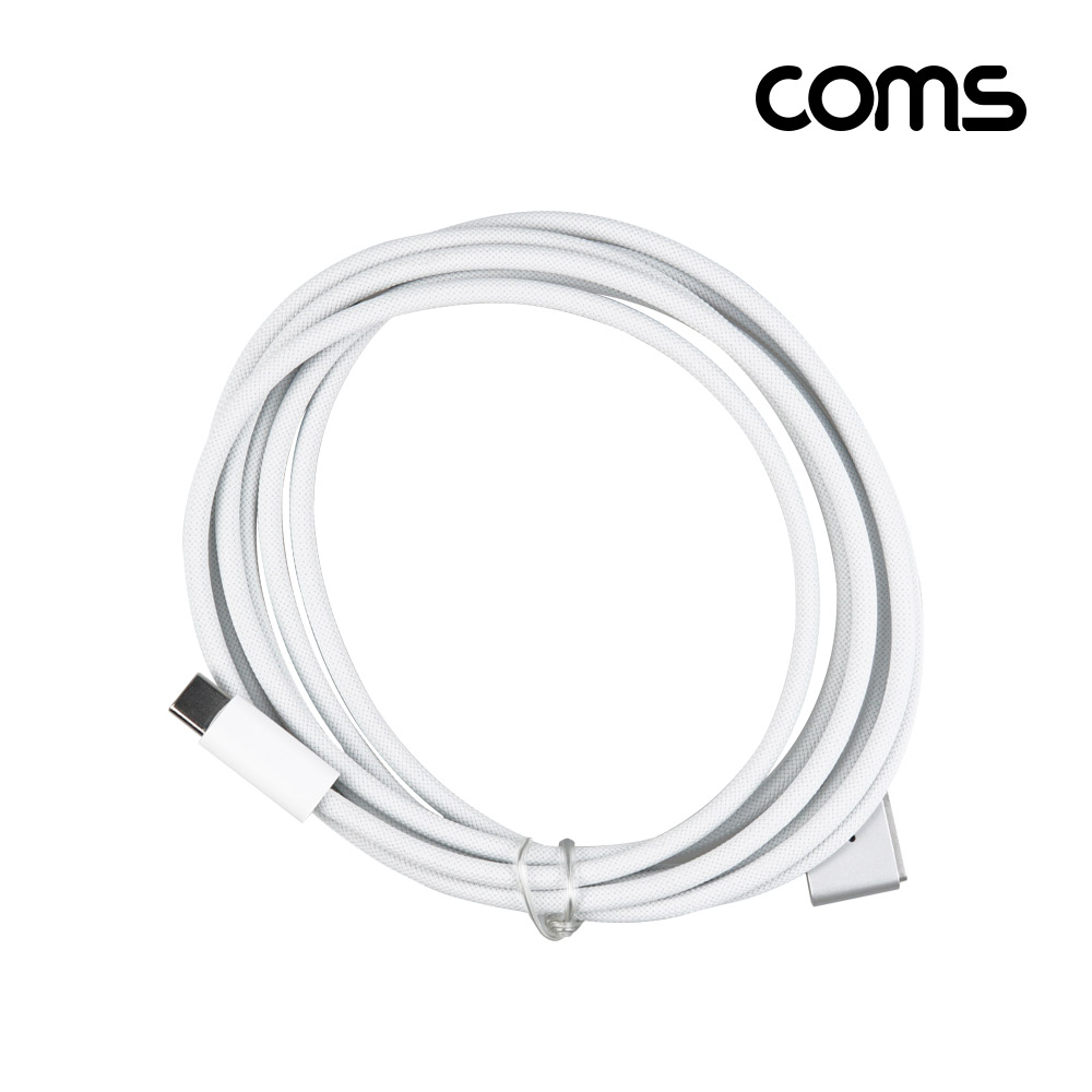 Coms USB Type C 전원 변환 케이블 1.8m 맥세이프3 노트북 마그네틱 충전 C타입 MacSafe3