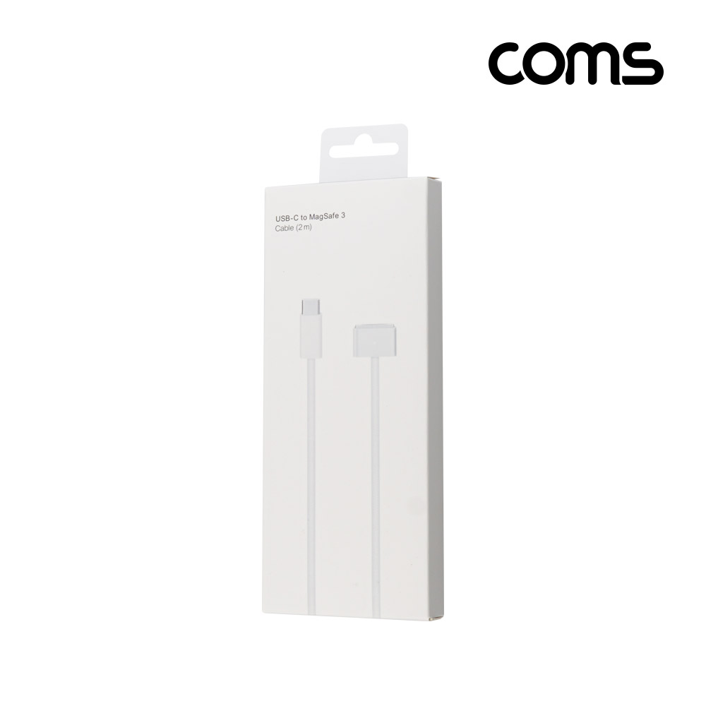 Coms USB Type C 전원 변환 케이블 1.8m 맥세이프3 노트북 마그네틱 충전 C타입 MacSafe3