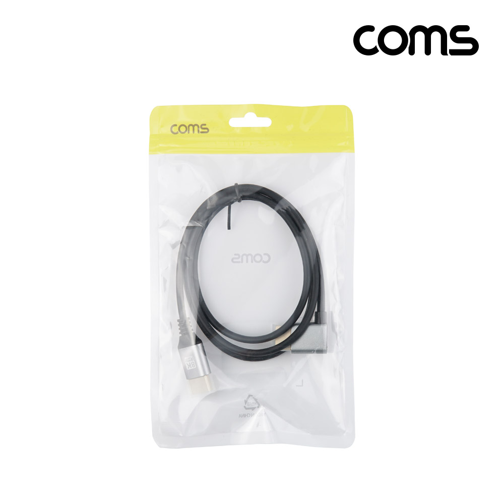 Coms HDMI 초슬림 케이블 1m 8K4K 60Hz 꺾임