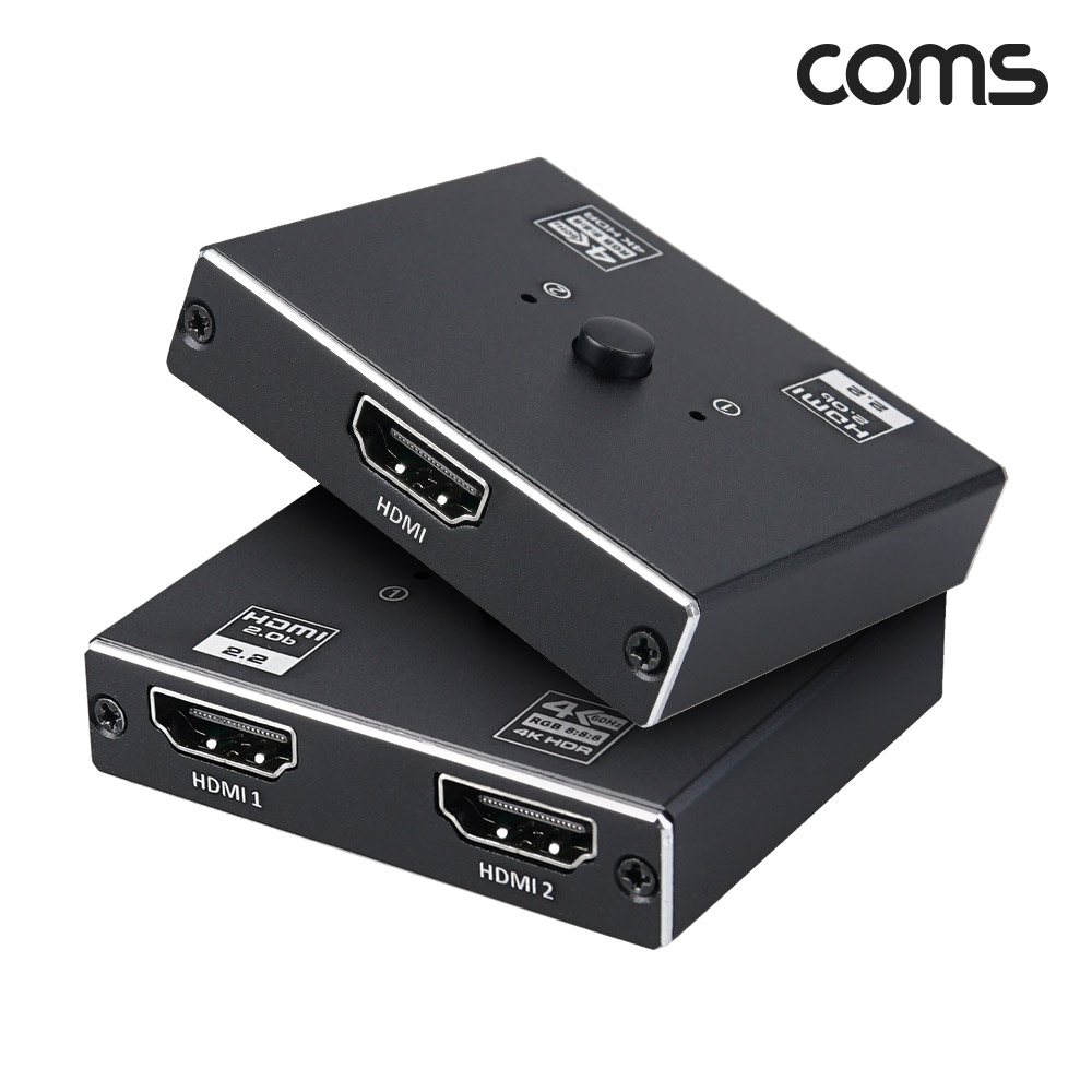 Coms HDMI 2.0 양방향 선택기 2x1 1x2 4K@60Hz