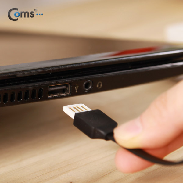 Coms USB/Micro USB(B) 충전,데이터 케이블 1M, 양면사용/블랙