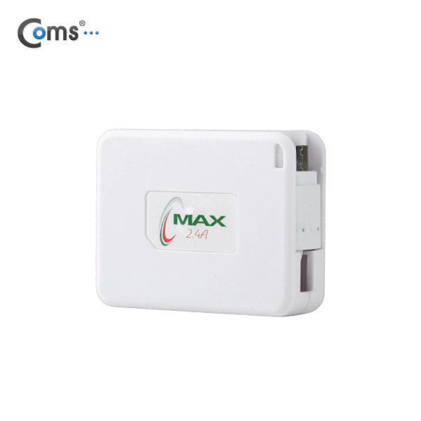 Coms 스마트폰 케이블(자동감김), Android (Micro 5P/ USB)데이터,충전
