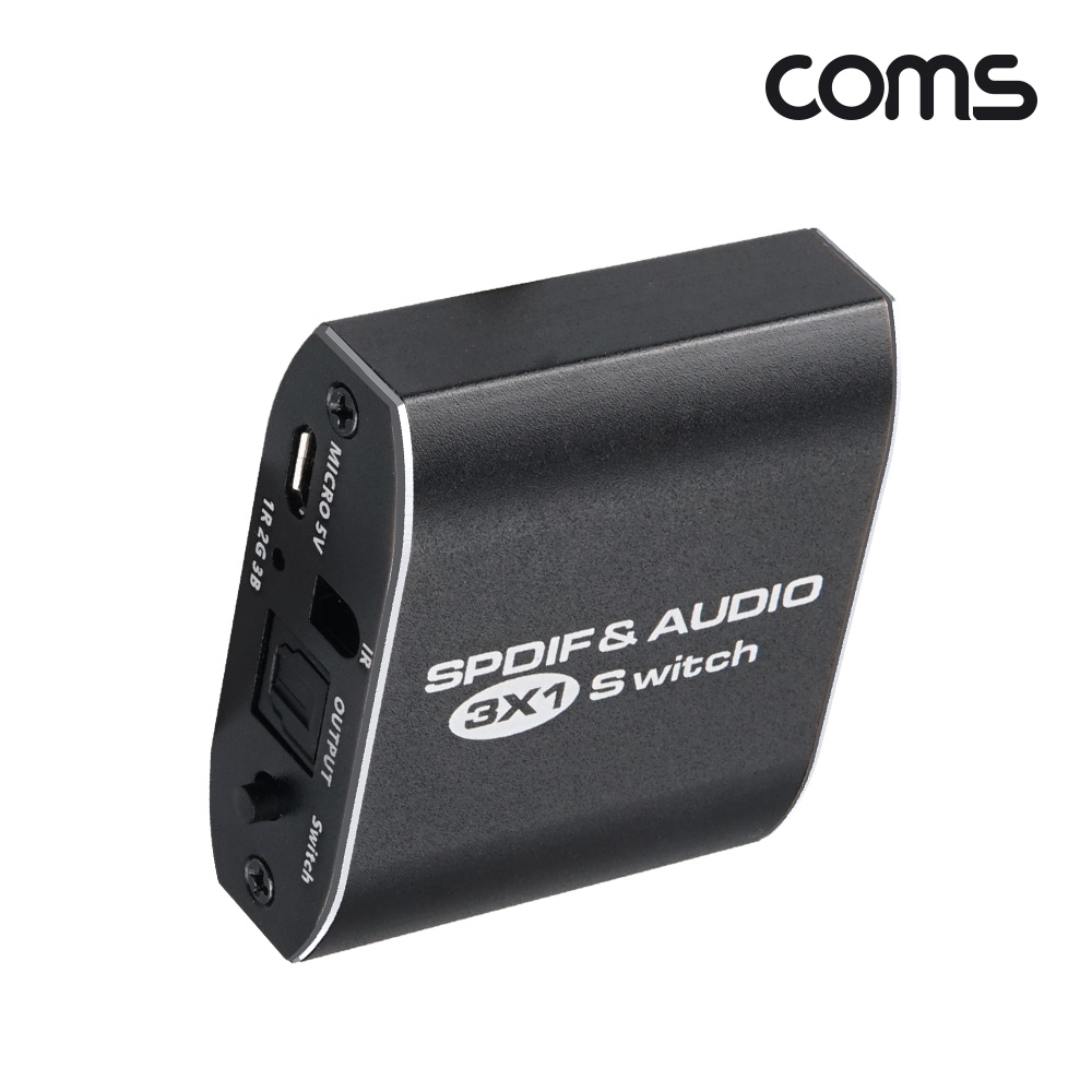 Coms 오디오 광 선택기 3:1 Optical SPDIF/Toslink Switcher IR 리모컨