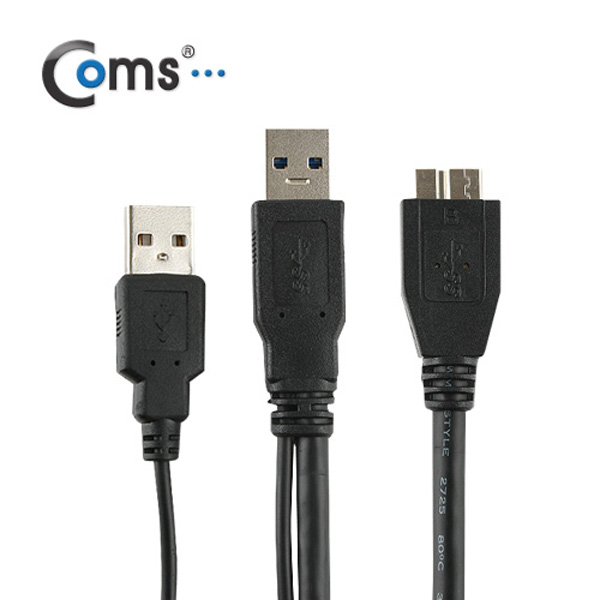 Coms USB 3.0/Micro USB(B) 케이블 1M / 외장하드용