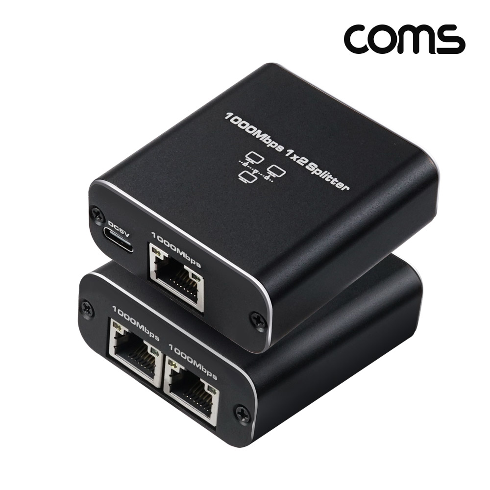 Coms 기가비트 네트워크 허브 2Port RJ45 10000mbps Gigabit