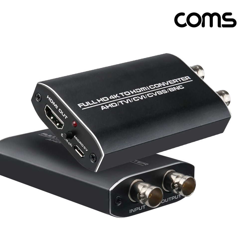 Coms CCTV HDMI 컨버터, BNC AHD TCI CVI