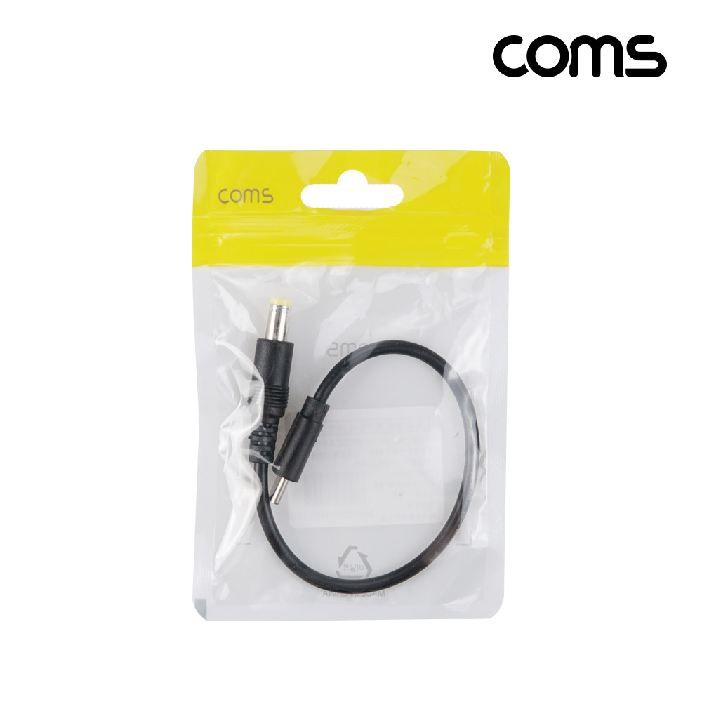 Coms USB Type C PD 노트북 전원 변환 충전 케이블 20cm DC 외경 5.5 내경 2.1 C타입