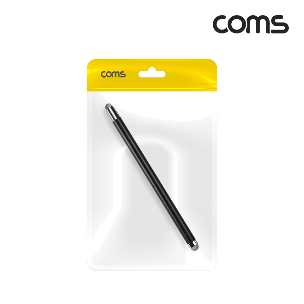 Coms 정전식 터치펜 지시봉 겸용 Black 50cm 교사 교육 발표 양면터치볼