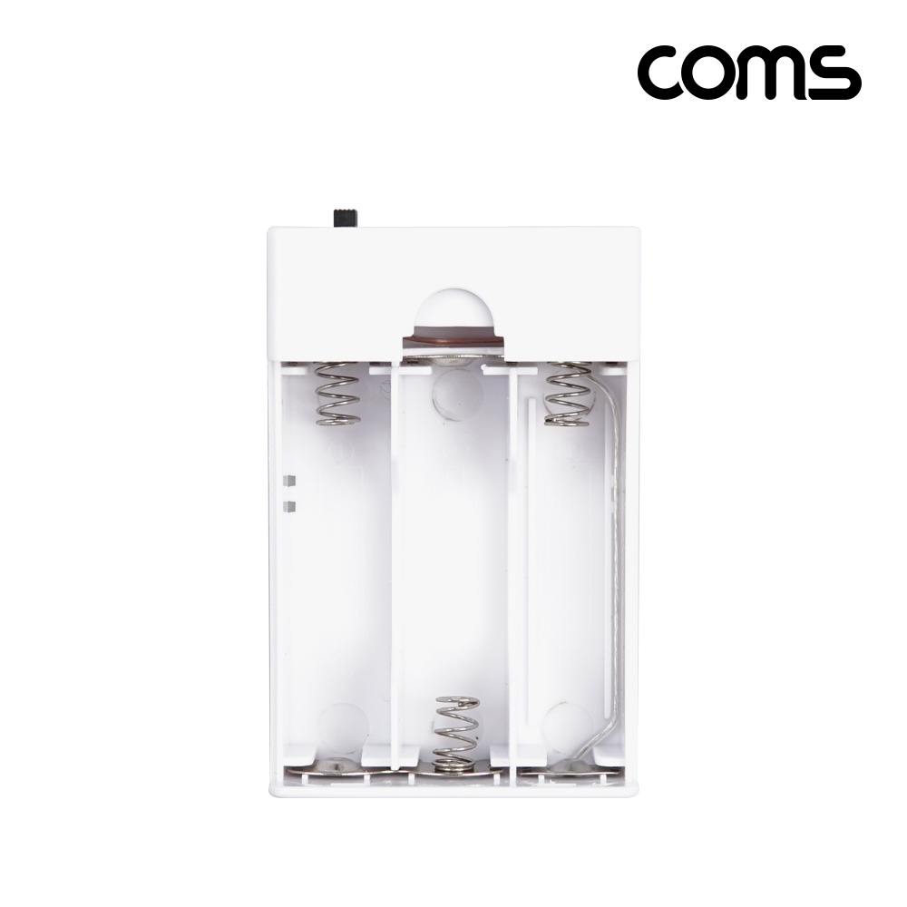 Coms 건전지 AA 3ea 비상충전 케이스 USB 전원 On/Off스위치