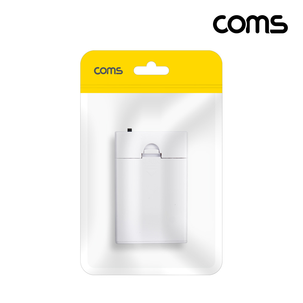 Coms 건전지 AA 3ea 비상충전 케이스 USB 전원 On/Off스위치