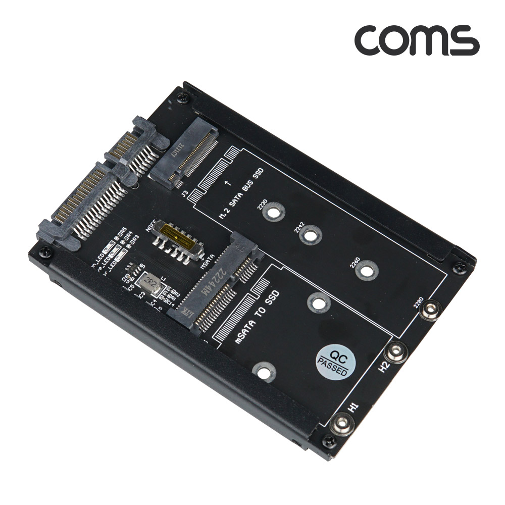 Coms mSATA M.2 (NGFF) B+M Key SSD SATA3 변환 어댑터