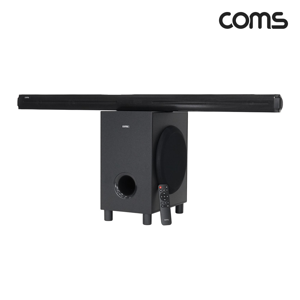 Coms 120W 고출력 사운드바 2.1ch 우퍼 홈시어터 블루투스