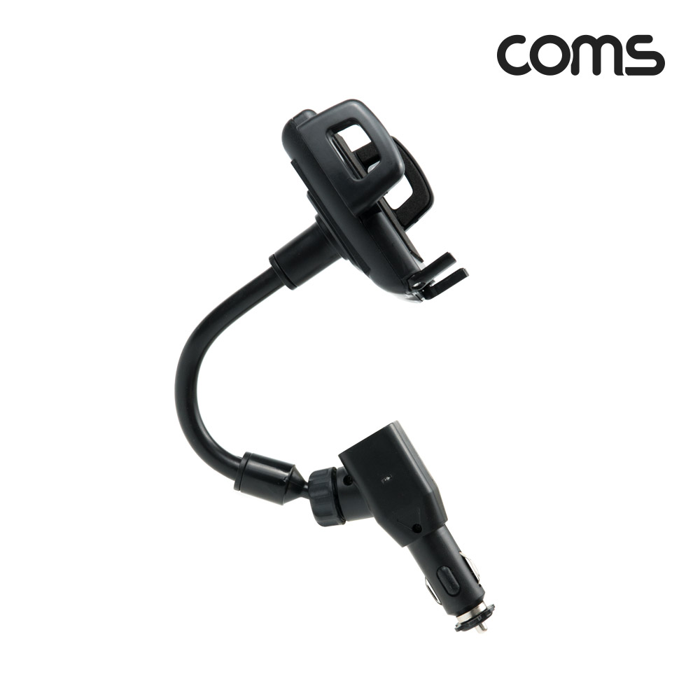 Coms 차량용 거치대, 시가잭 거치/시가연장 USB 2P(2.1A/1A), ZY-501 / 시거잭
