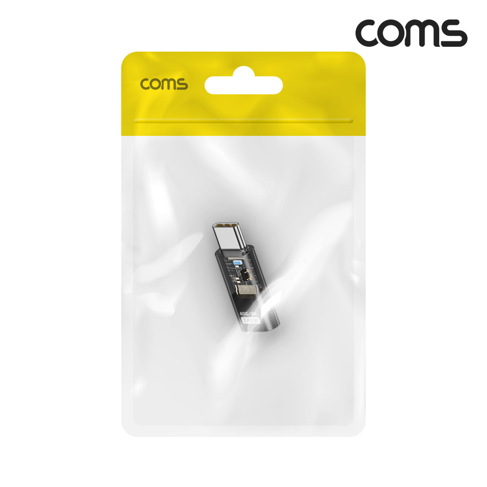 Coms USB Type C 연장 젠더 240W 40Gbps 8K LED내장