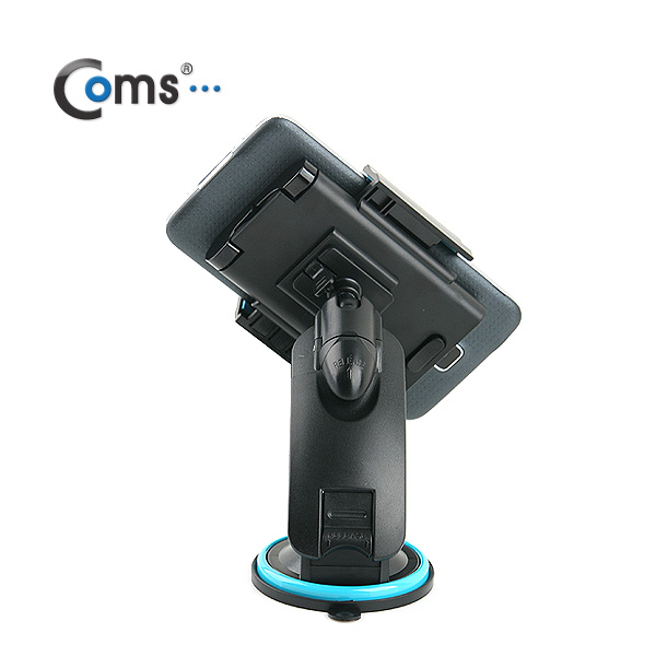Coms 차량용 거치대, 유리흡착식 (버튼 고정/Blue)