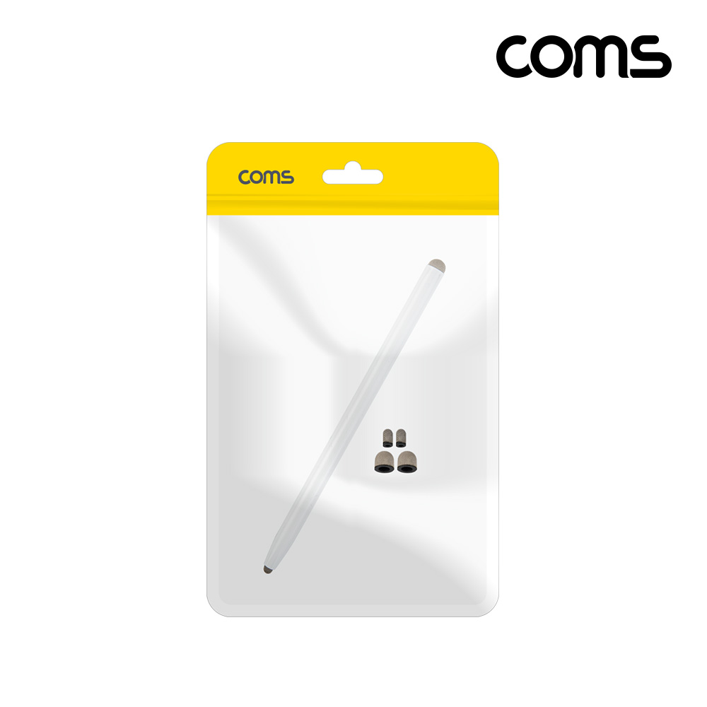 Coms 정전식 스마트폰 터치펜 양면 터치볼리필