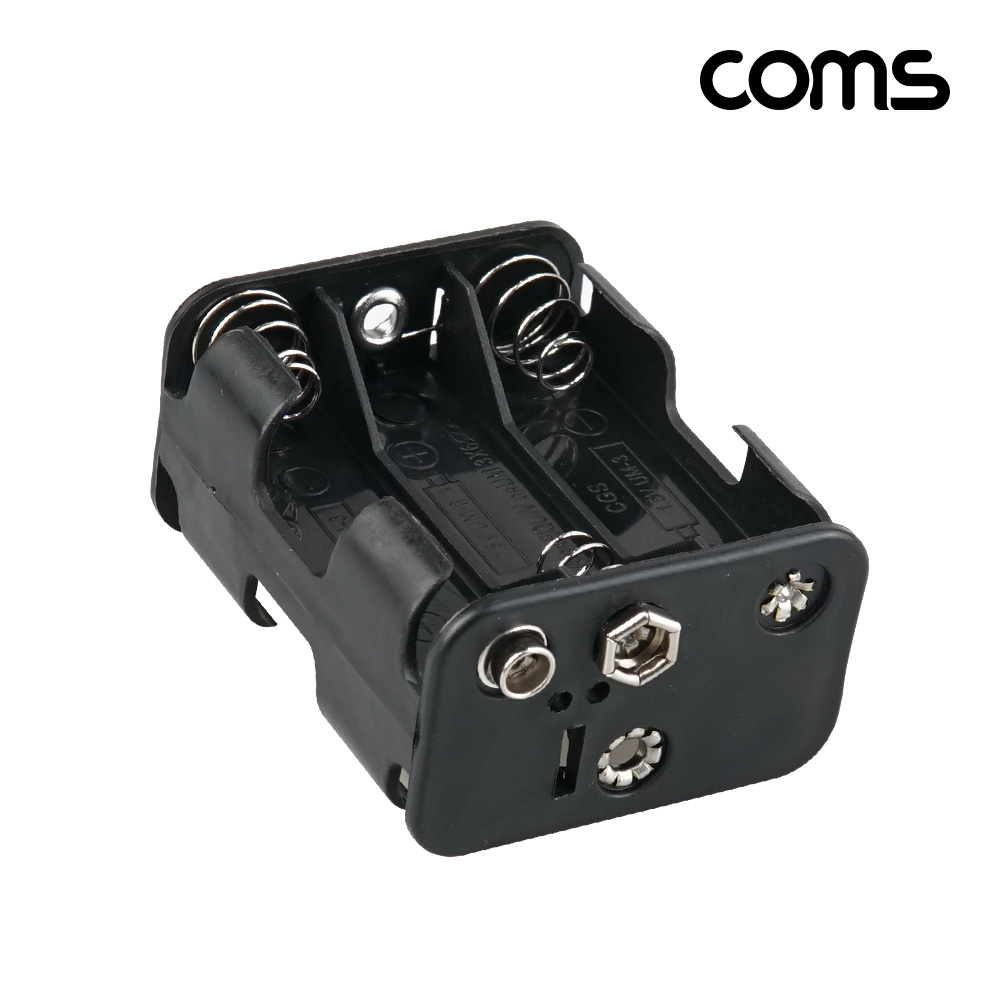 Coms 건전지 홀더 6구, AAx6ea, 9V 타입전원