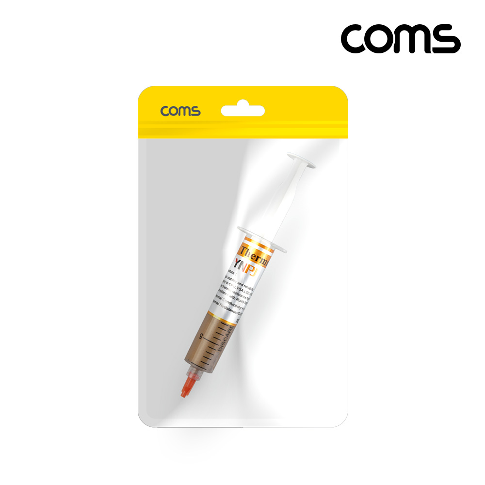 Coms 쿨러 구리스 10ml 주사기형 써멀 CPU GPU 컴파운드