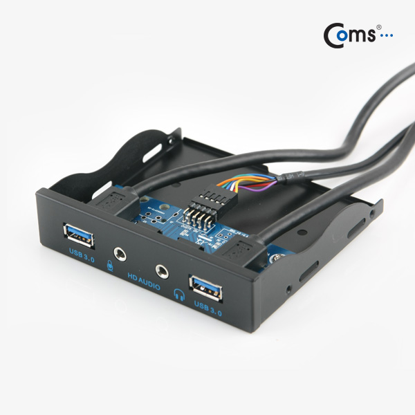 Coms USB포트 3.0 전면가이드(2Port/Stereo/Mike)50cm(3.5형)