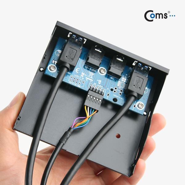 Coms USB포트 3.0 전면가이드(2Port/Stereo/Mike)50cm(3.5형)