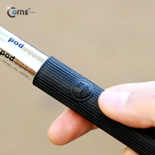 Coms 유선 리모콘 셀카봉,카메라 모노포드+가이드 포함, Black