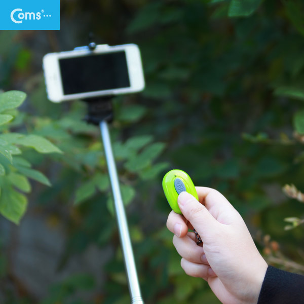Coms 블루투스 3.0 스마트폰 무선 셔터, Green