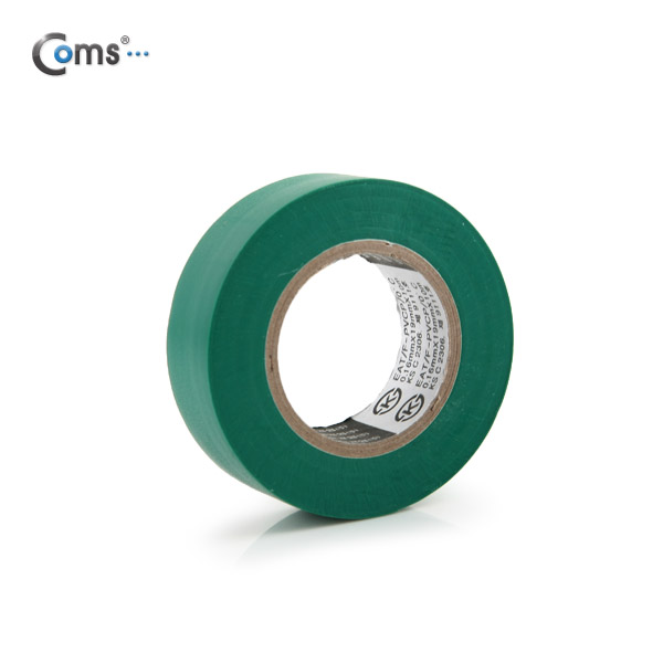 Coms 전기테이프(태영)초록 19mm*10M (k)