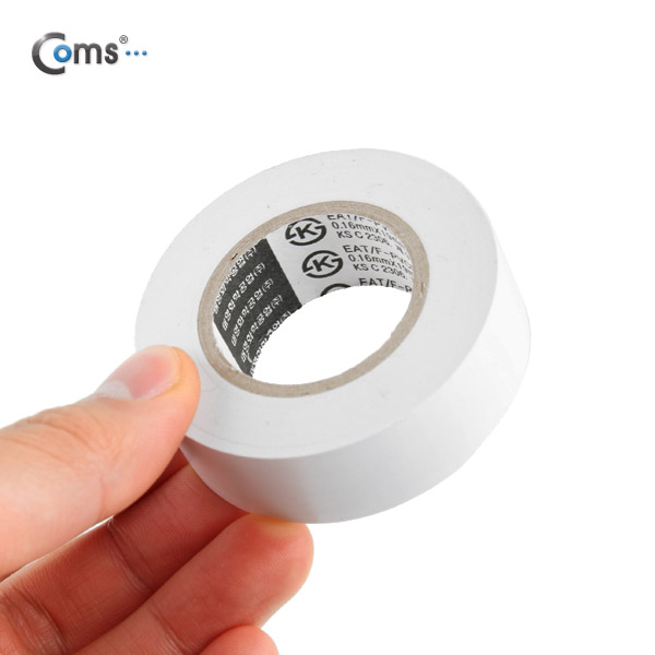 Coms 전기테이프(태영)흰색 19mm*10M (k)