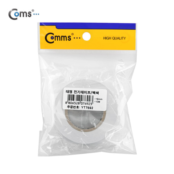 Coms 전기테이프(태영)흰색 19mm*10M (k)