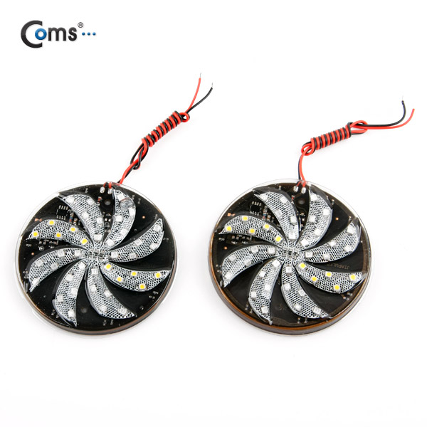 Coms LED 슬림형(원형/2Set), DC전원/85mm (이륜/자동차 설치)