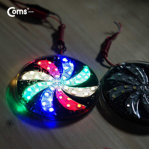 Coms LED 슬림형(원형/2Set), DC전원/85mm (이륜/자동차 설치)