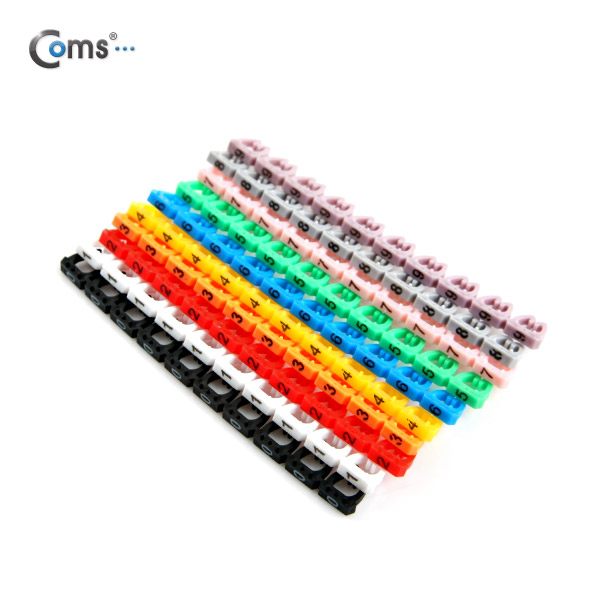 Coms 케이블 마크 (숫자), 0~9 / 10Set / 4mm