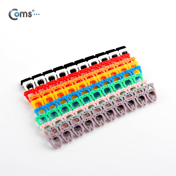 Coms 케이블 마크 (숫자), 0~9 / 10Set / 4mm