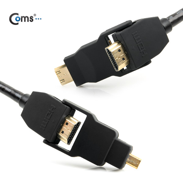 Coms 4in1 HDMI 케이블(컨넥터 탈착형) Micro HDMI/Mini HDMI