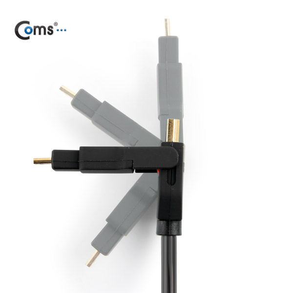 Coms 4in1 HDMI 케이블(컨넥터 탈착형) Micro HDMI/Mini HDMI