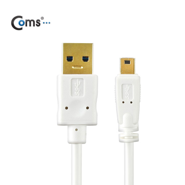 Coms USB 3.0/Mini 10P(Sony 5P 모양) 케이블(White) 1M