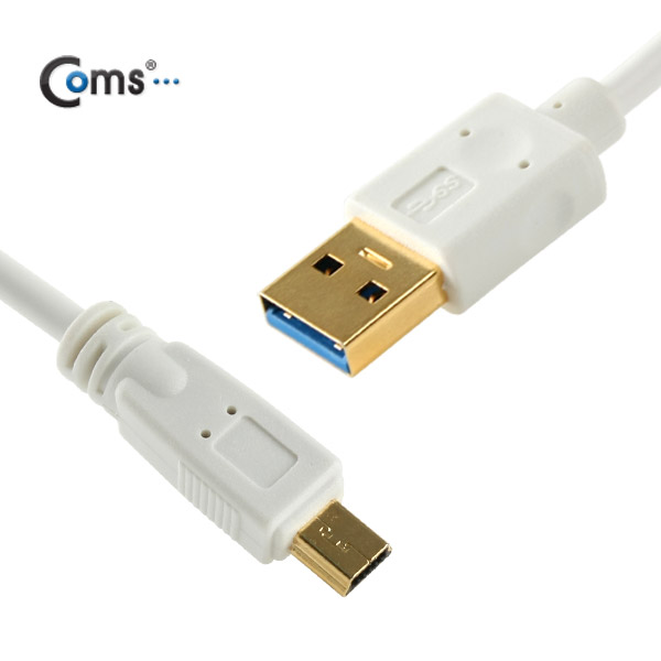 Coms USB 3.0/Mini 10P(Sony 5P 모양) 케이블(White) 1M