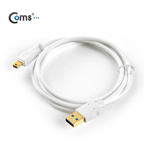Coms USB 3.0/Mini 10P(Sony 5P 모양) 케이블(White) 1M