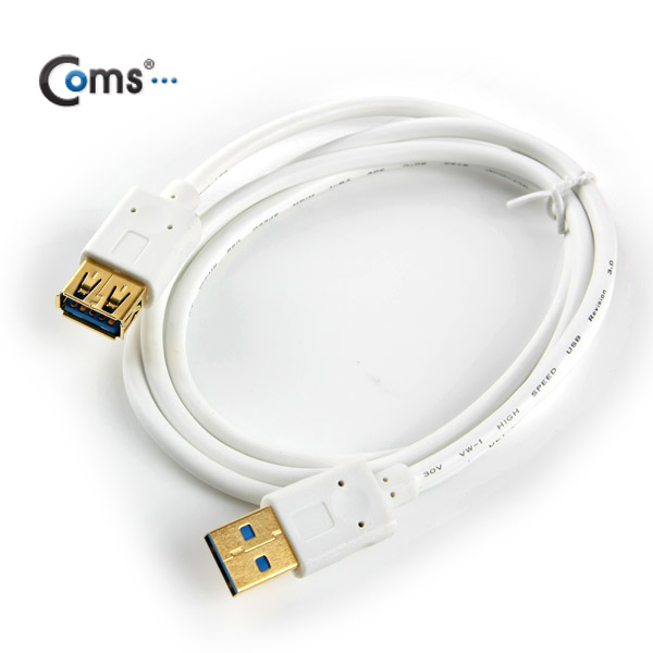 Coms USB 3.0 케이블(연장/White) 1M