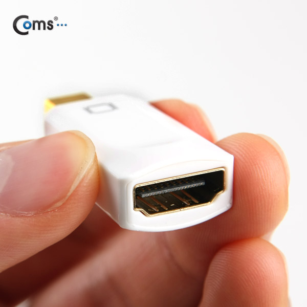 Coms 디스플레이 포트(Mini) 젠더, HDMI변환/White