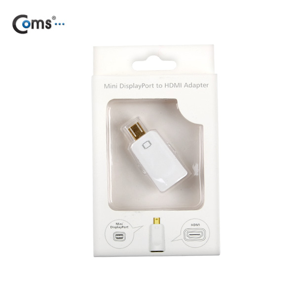 Coms 디스플레이 포트(Mini) 젠더, HDMI변환/White