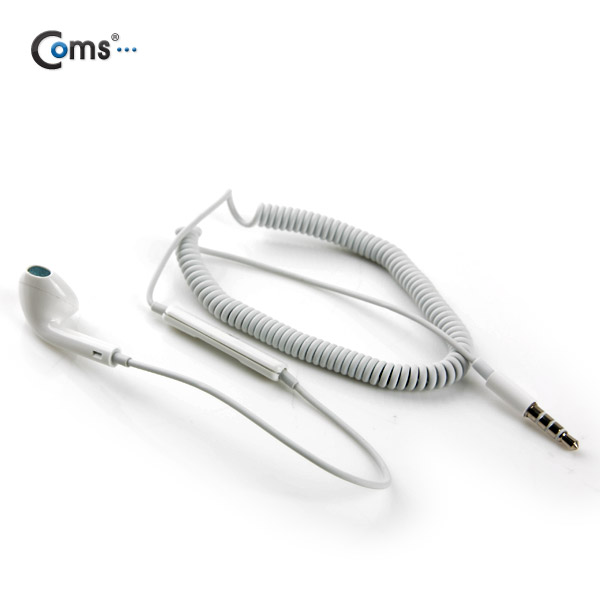 Coms 스프링 이어폰 / 3.5mm / White