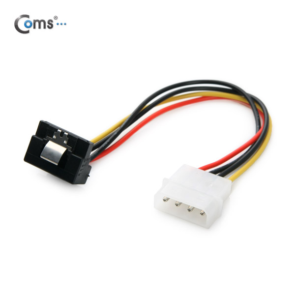 Coms SATA 전원 케이블, ㄱ자/15cm Right Angle
