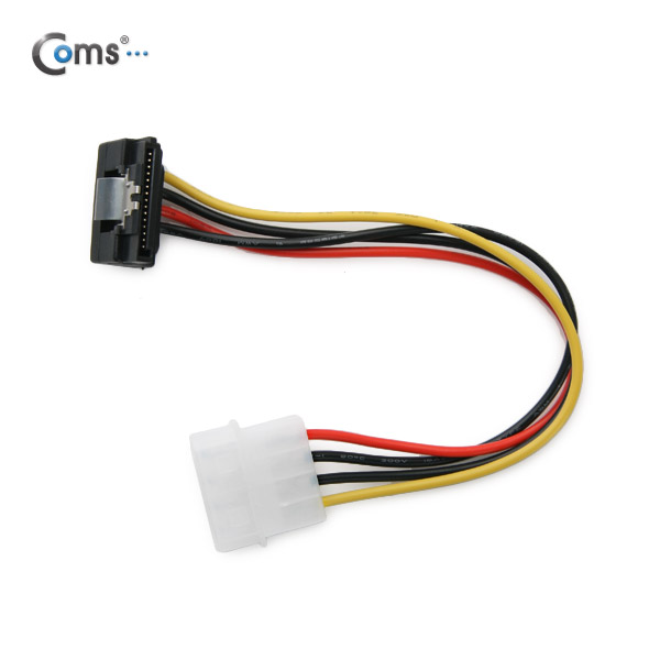 Coms SATA 전원 케이블, ㄱ자/15cm Right Angle