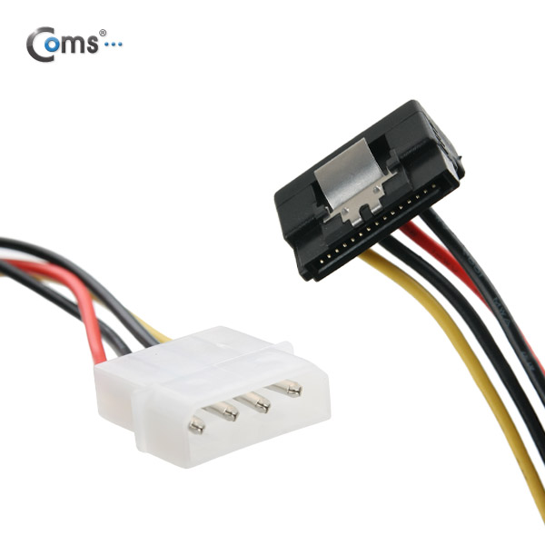 Coms SATA 전원 케이블, ㄱ자/15cm Right Angle