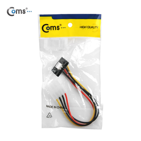 Coms SATA 전원 케이블, ㄱ자/15cm Right Angle