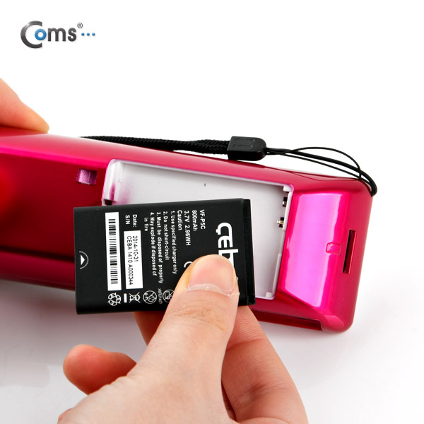 Coms 배터리 (BL-5C)용, (3.7V 800mAh), Black, 두께 5mm