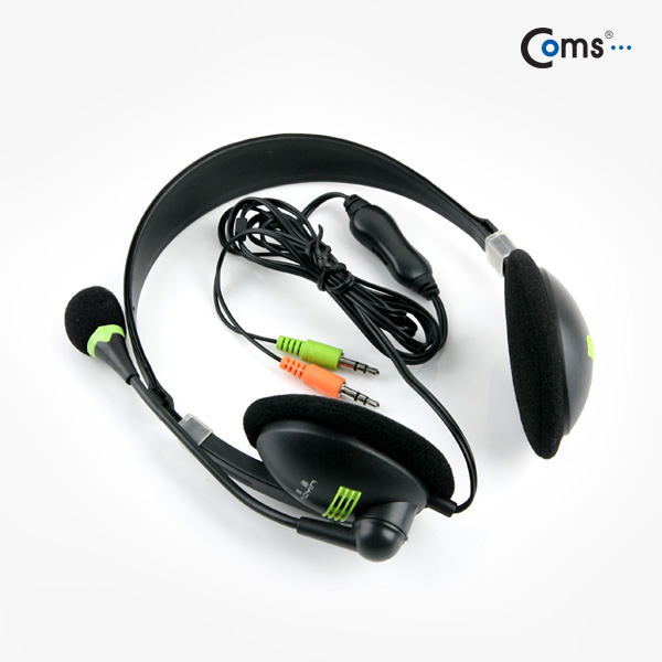 Coms 스테레오 헤드셋(볼륨컨트롤러/마이크장착/케이블길이 1.6m)