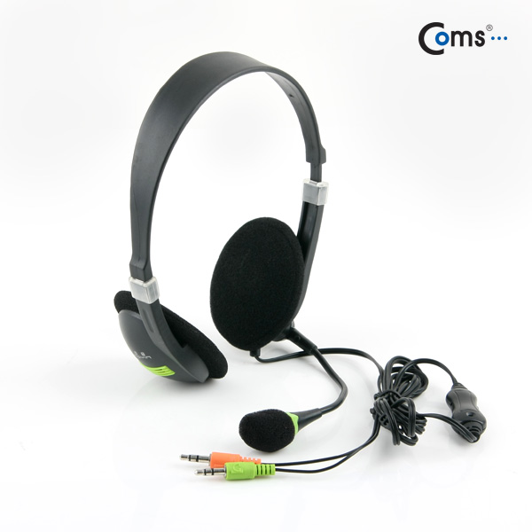 Coms 스테레오 헤드셋(볼륨컨트롤러/마이크장착/케이블길이 1.6m)