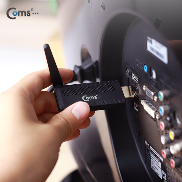 Coms 스마트폰 무선 MHL 동글 Miracast/DLNA 지원(iOS11 미러링지원)